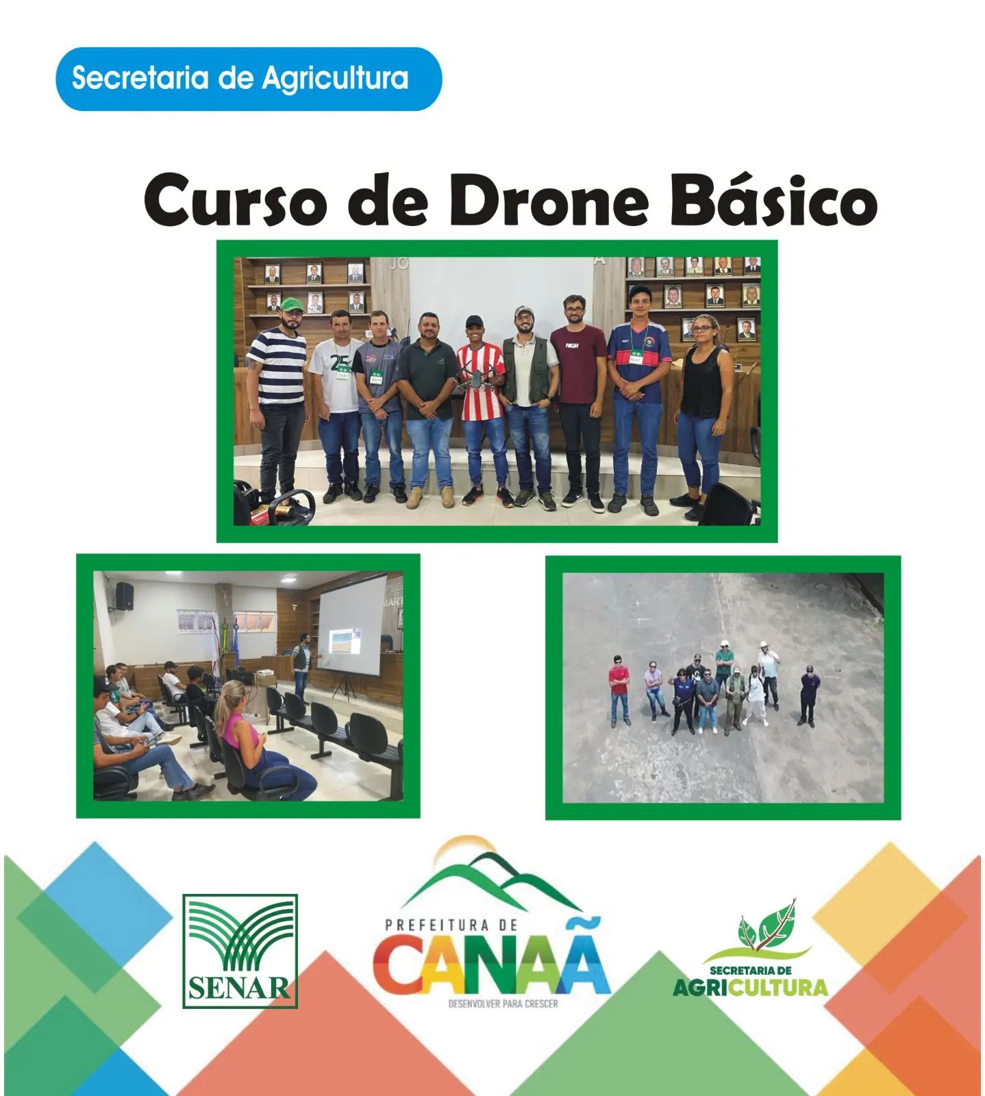 SENAR E PREFEITURA DE CANAÃ OFERECEM CURSO BÁSICO DE DRONE