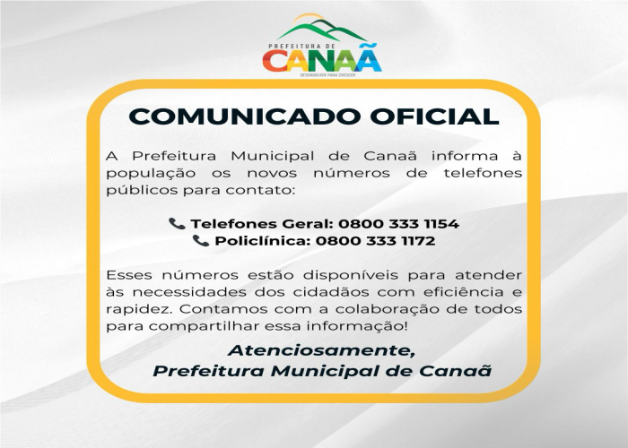 COMUNICADO OFICIAL